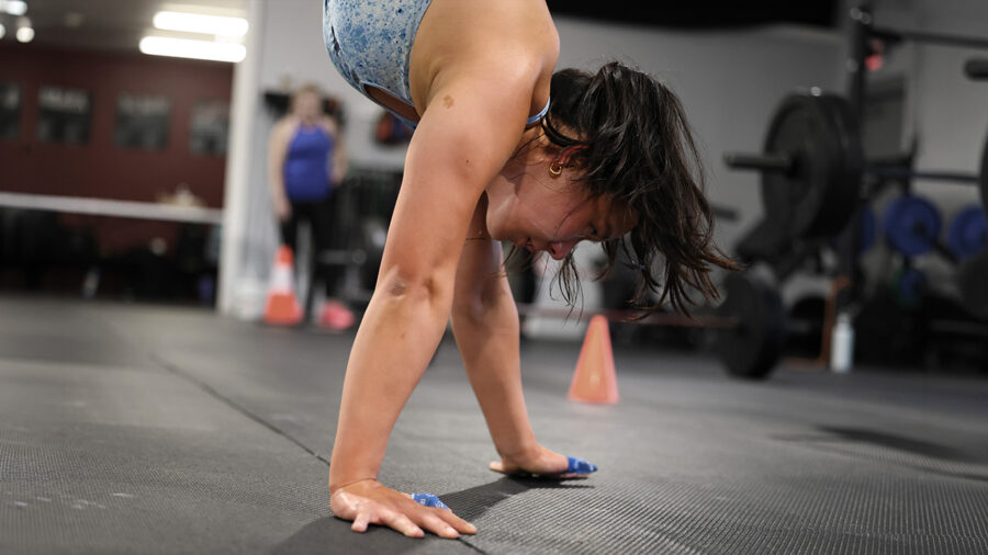 Woman Walking on her hands